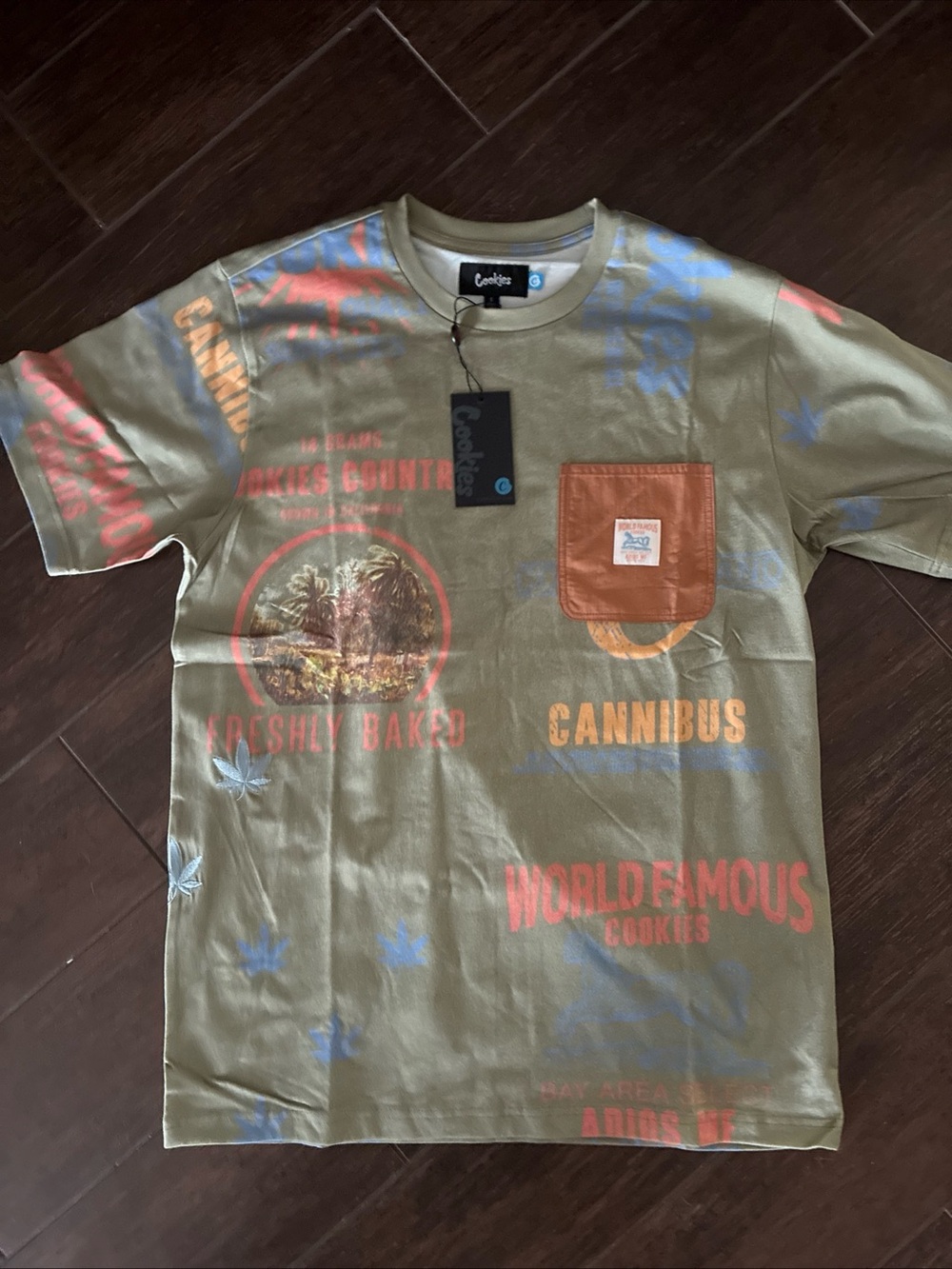 Brand New with tags. Cookies SS knit Tshirt. Men’s size large